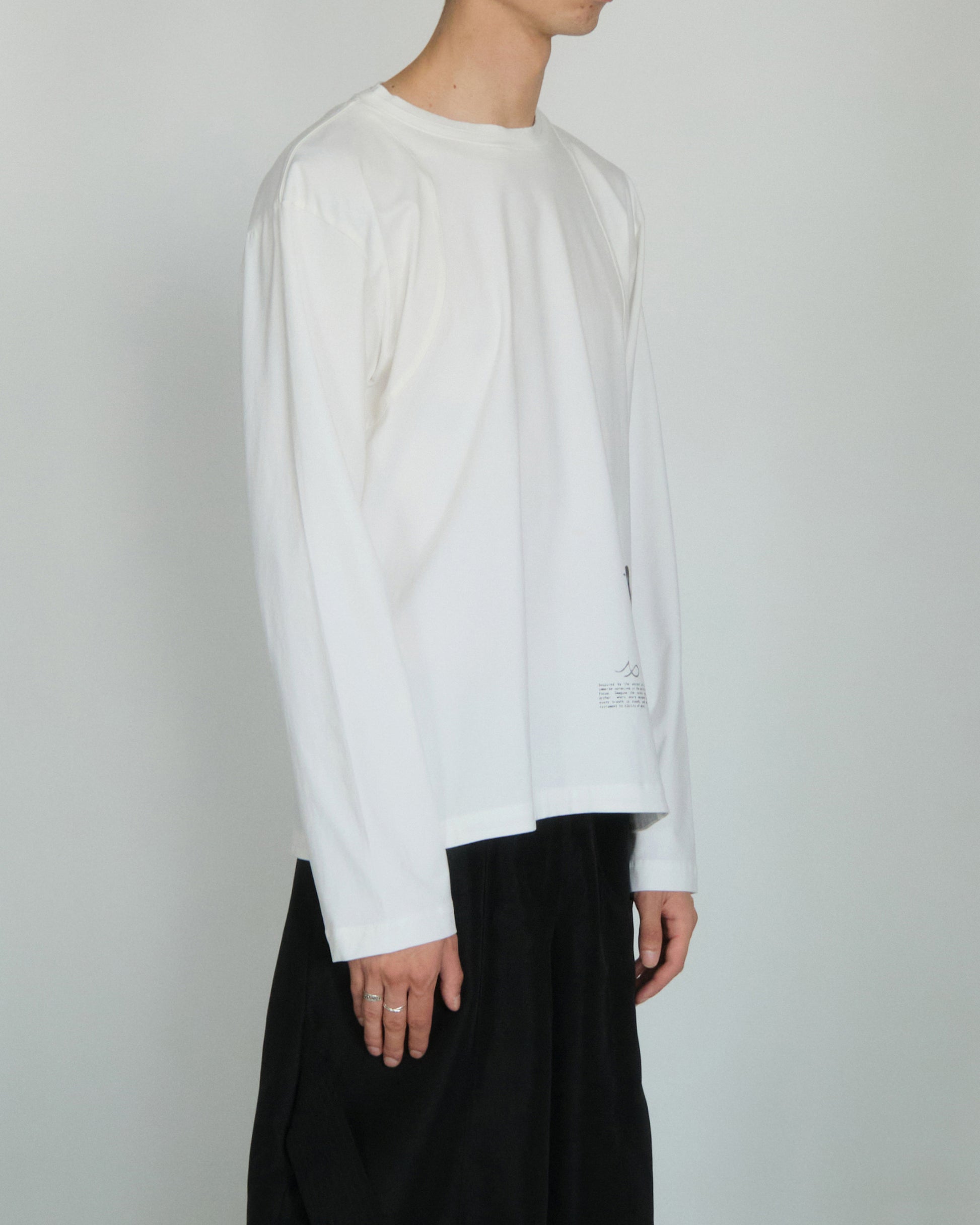 THE IDIOT X OPINI: Arc Long Sleeve [White]