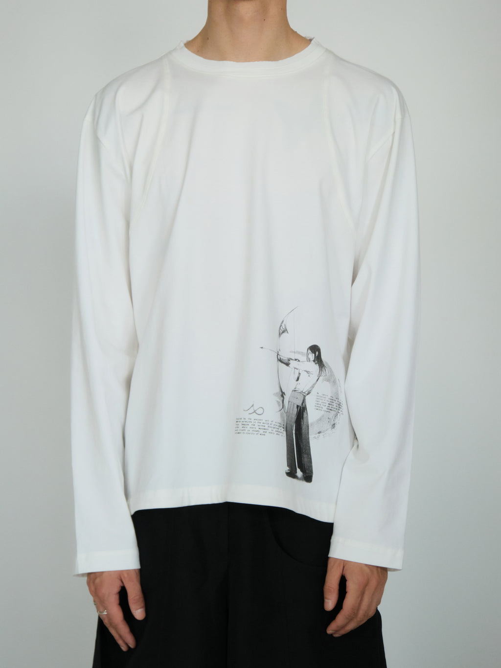 THE IDIOT X OPINI: Arc Long Sleeve [White]
