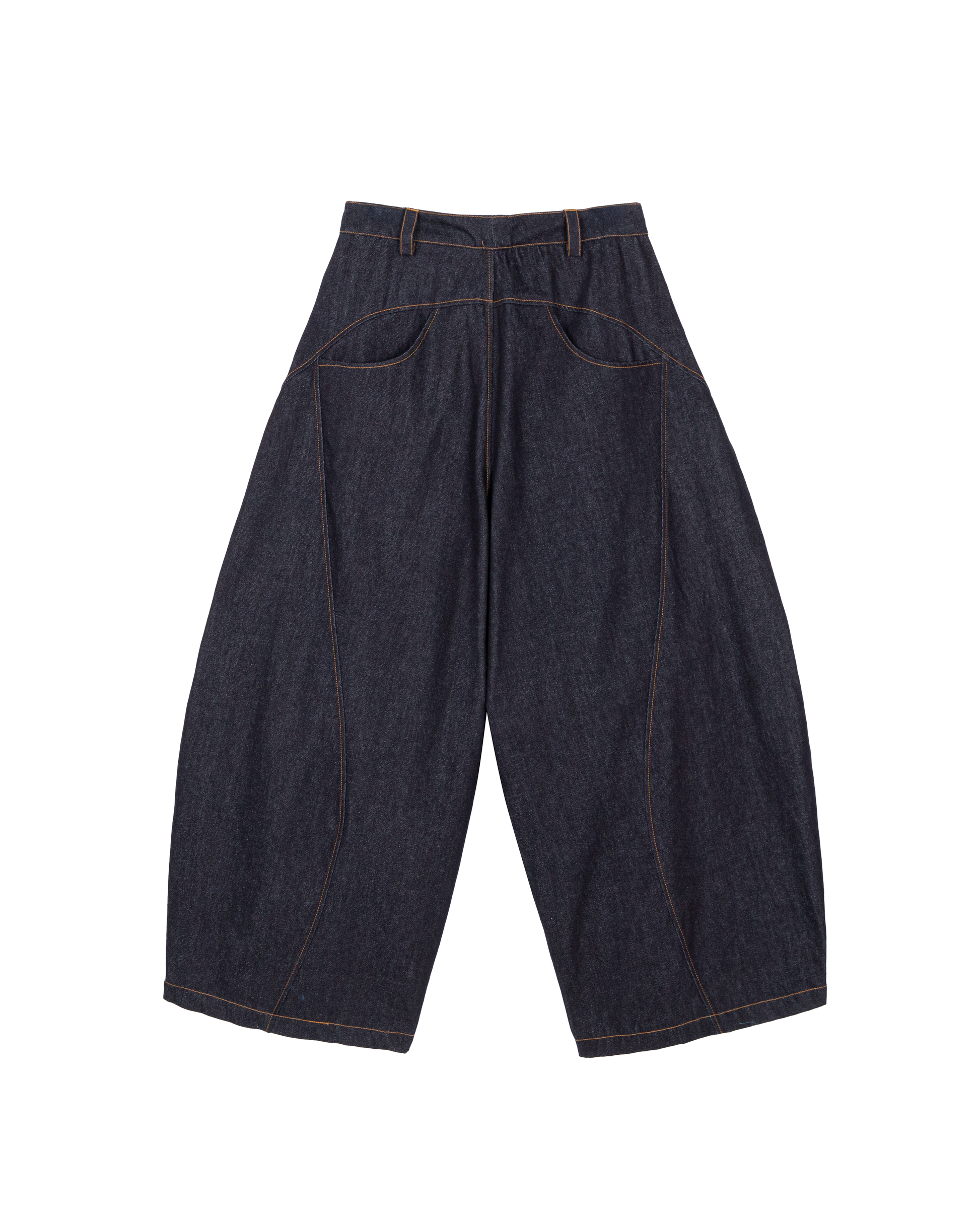 Pleated Knee Jeans [Indigo Blue]