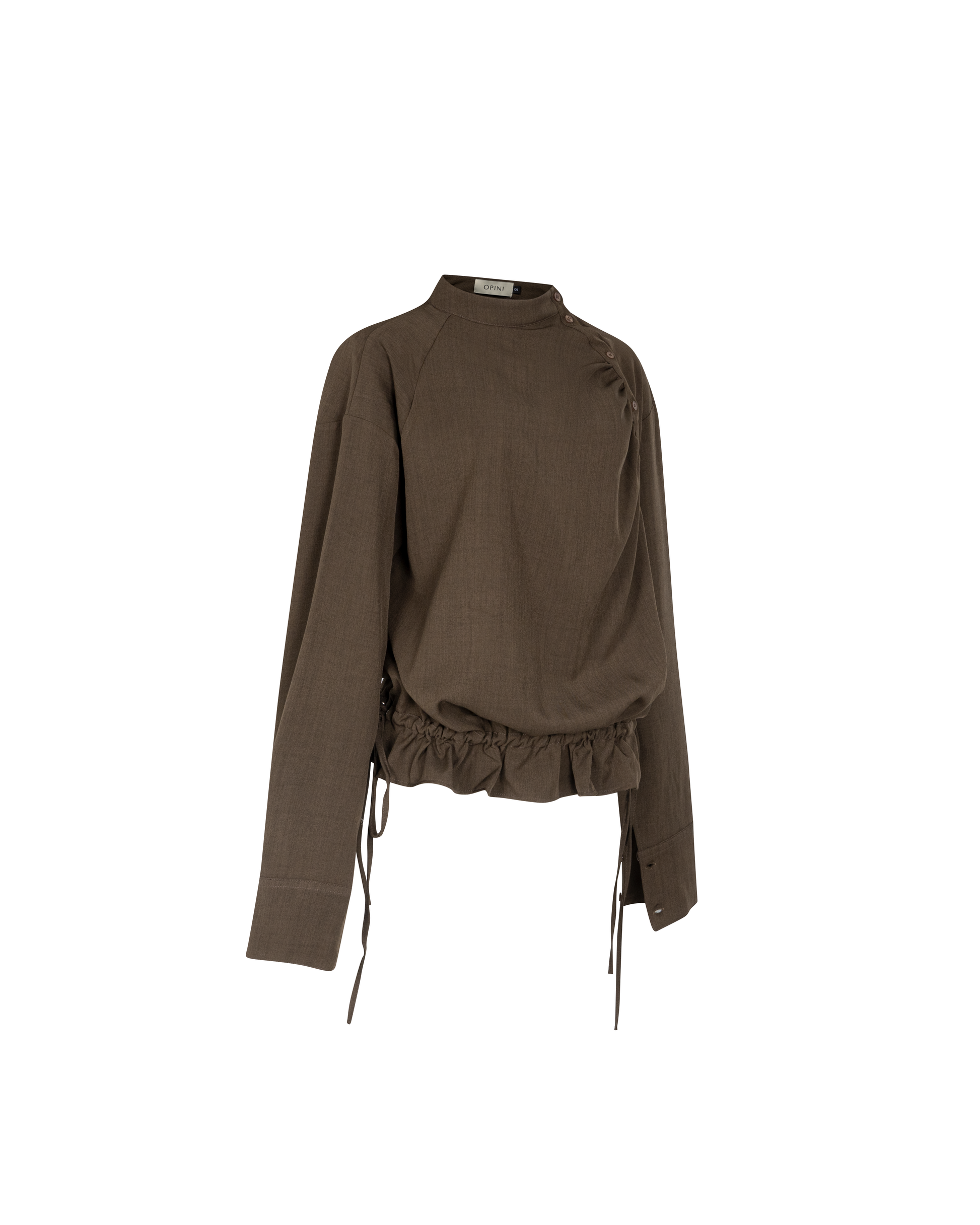 O Back Shirt [Brown]