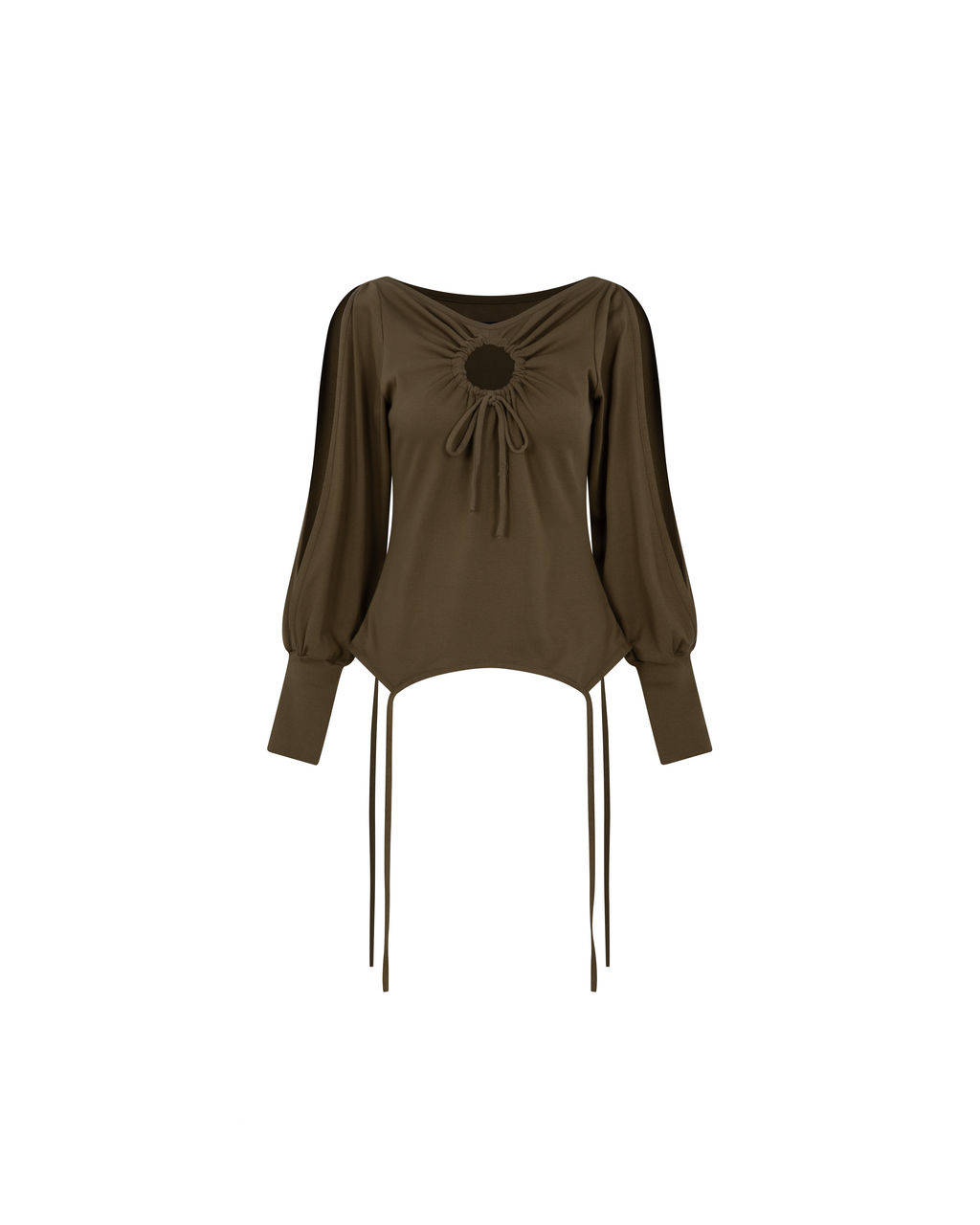 Garter Long Sleeve [Olive Brown]