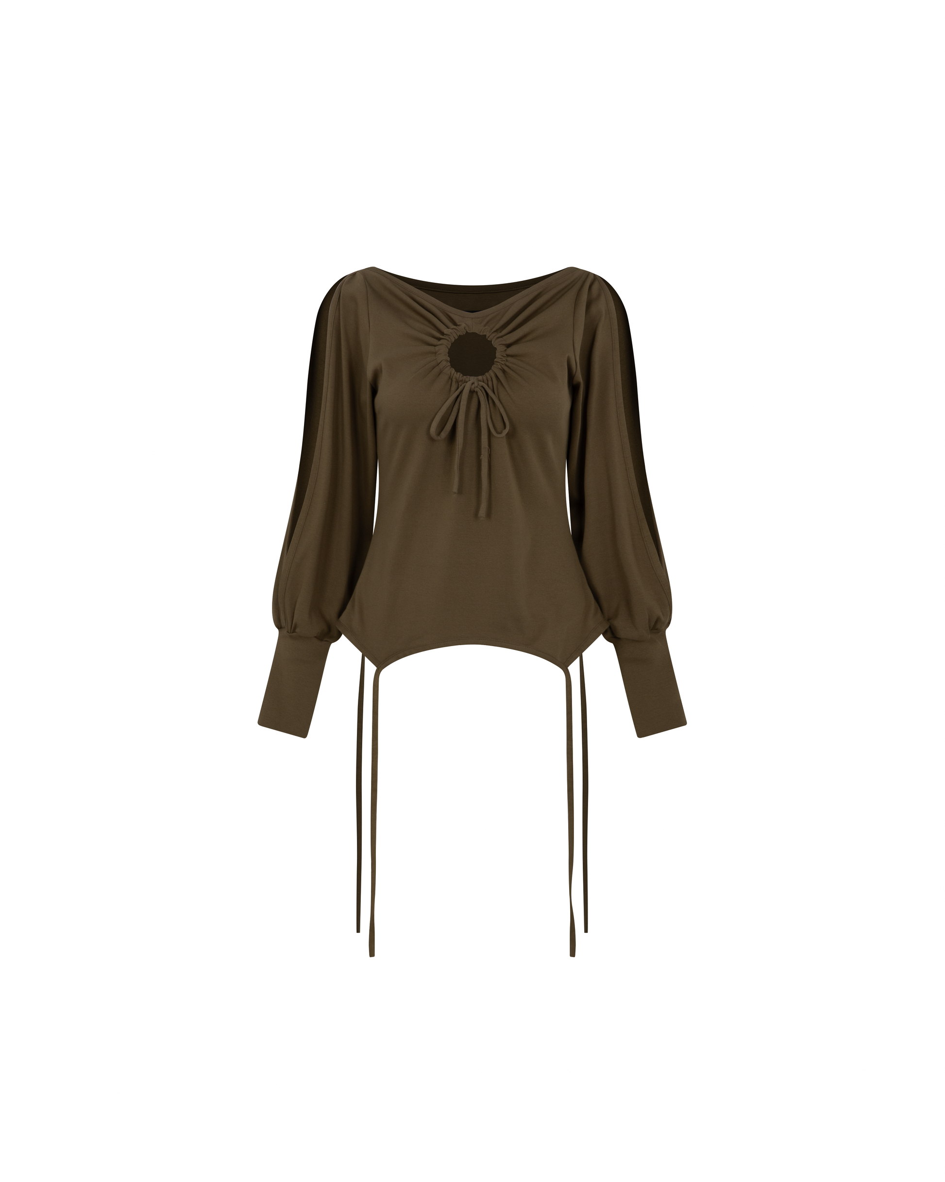 Garter Long Sleeve [Olive Brown]