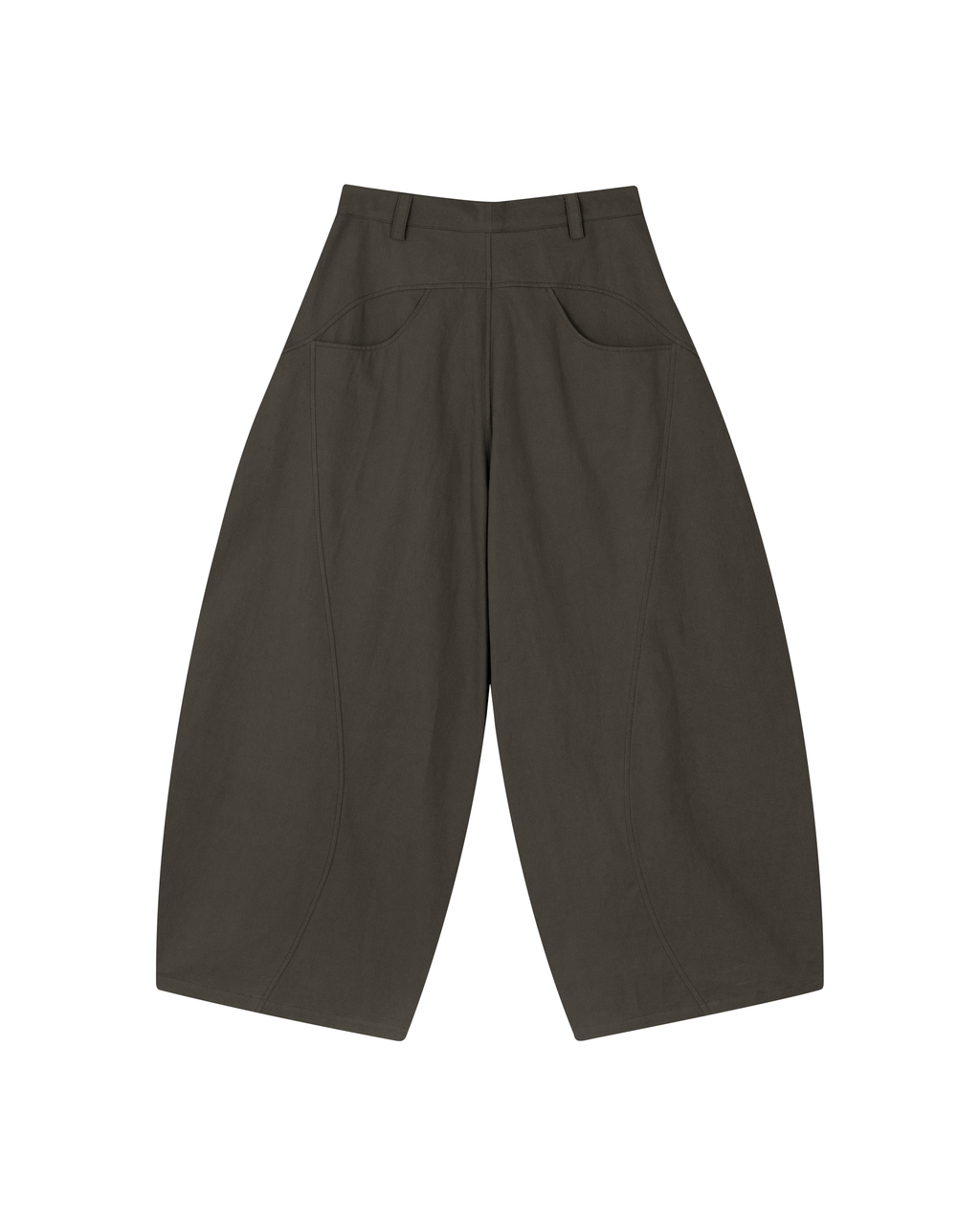 Pleated Knee Pants [Charcoal]