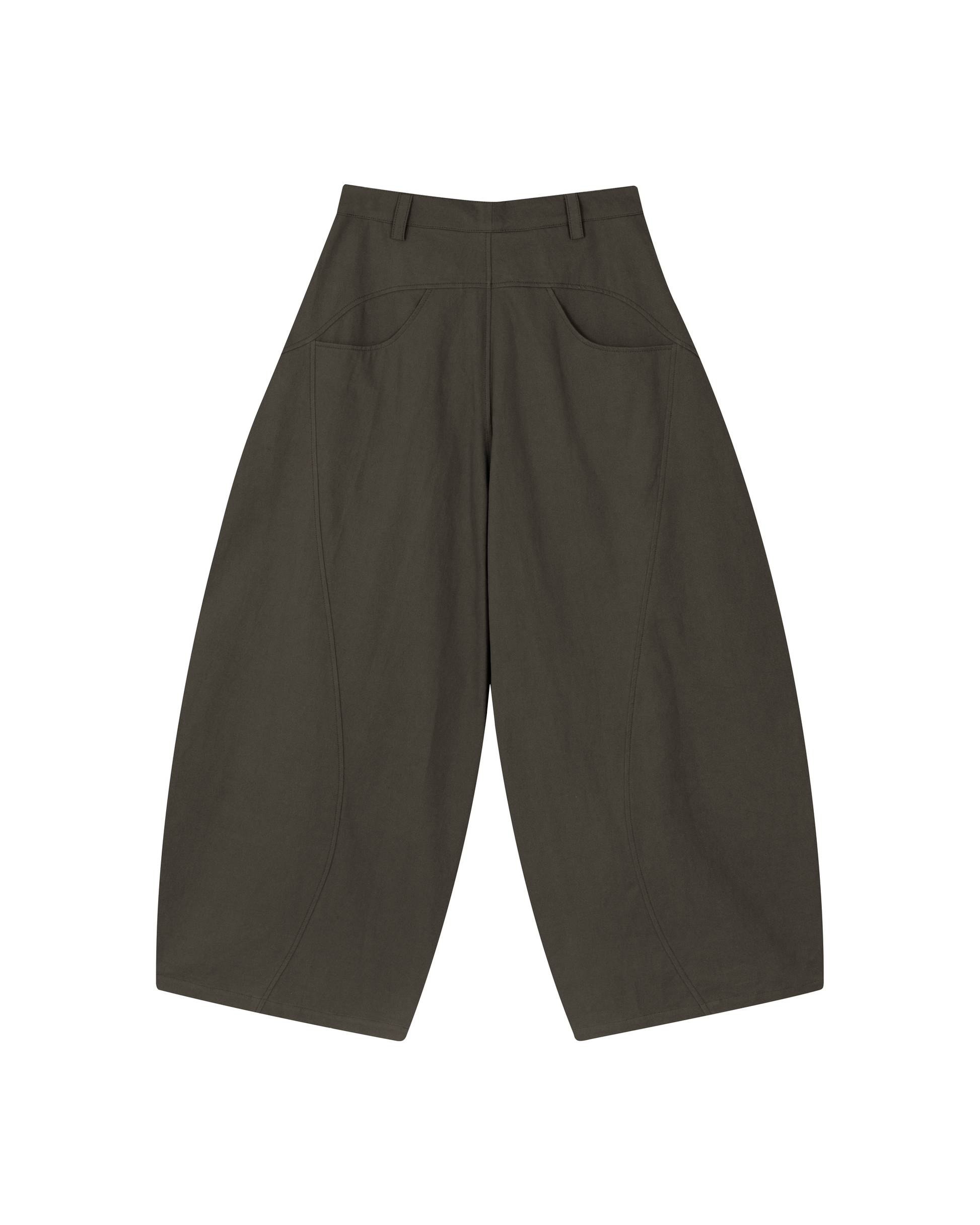 Pleated Knee Pants [Charcoal]
