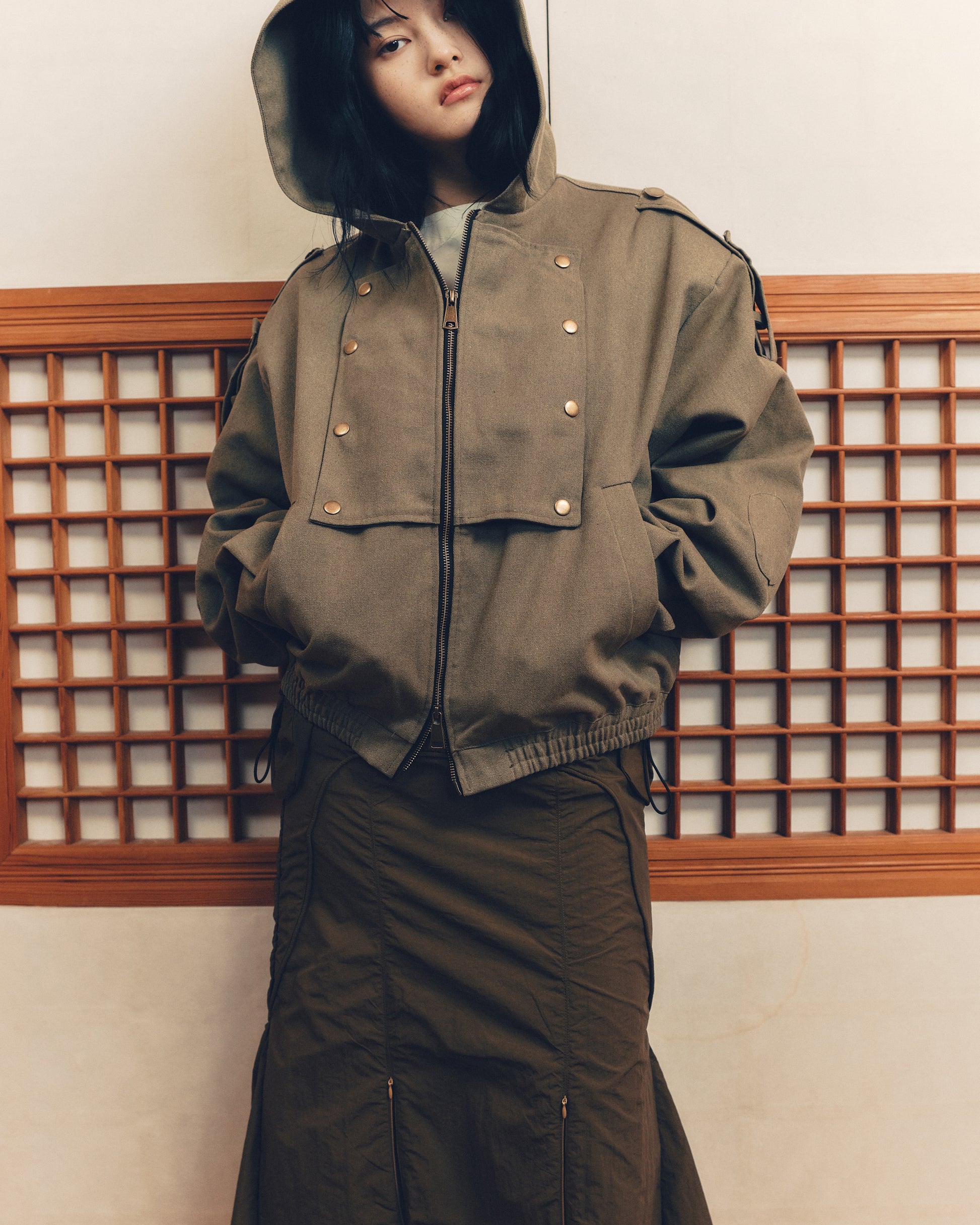 Hooded Work Jacket [Olive]