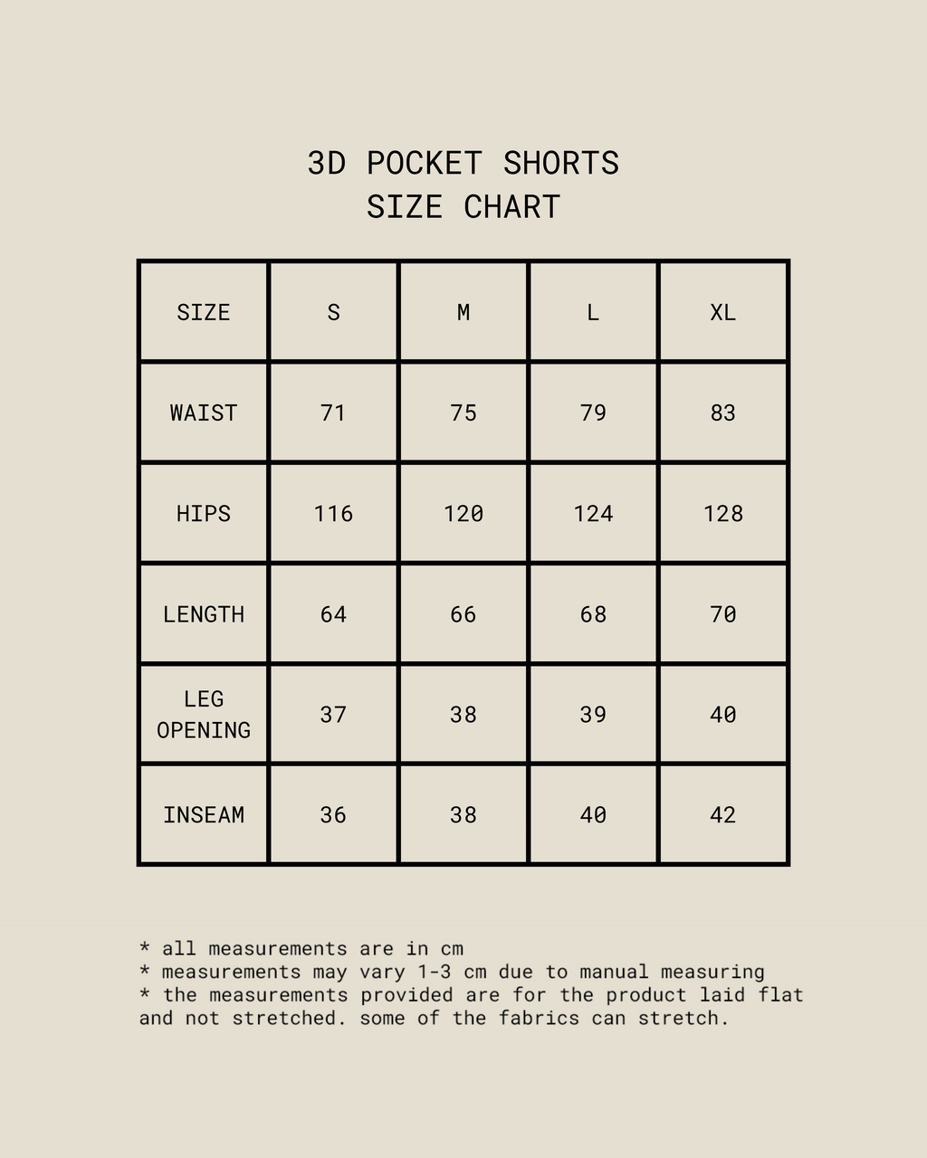 3D Pocket Shorts [Olive Brown]