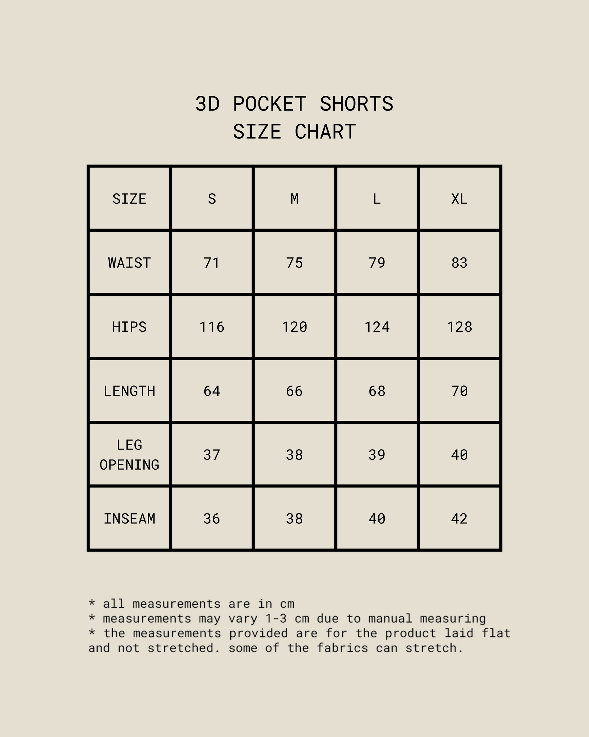 3D Pocket Shorts [Olive Brown]