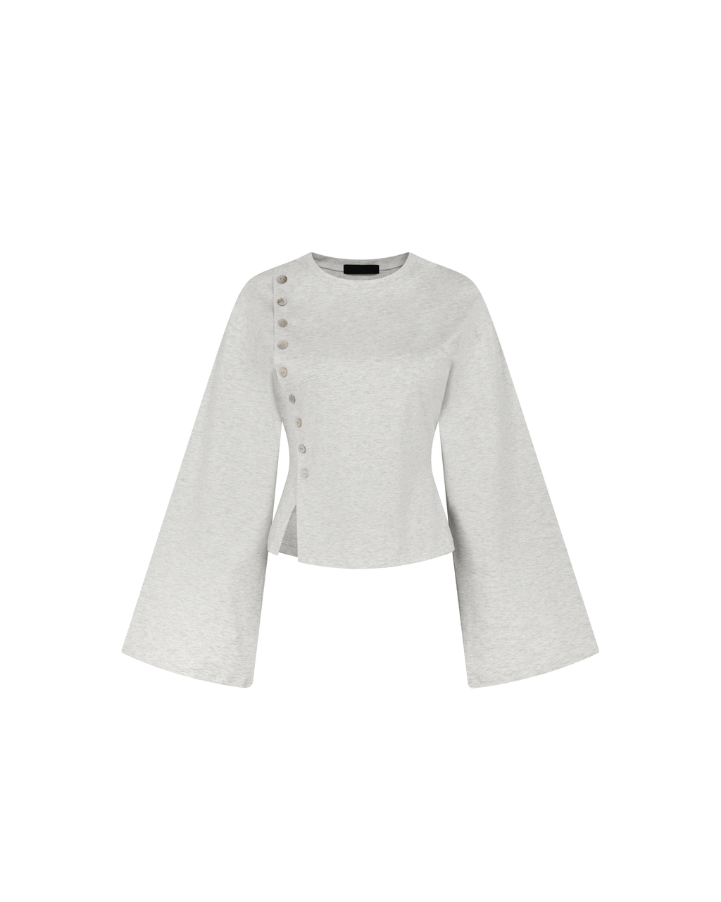 Flared Sleeve Top [Grey]
