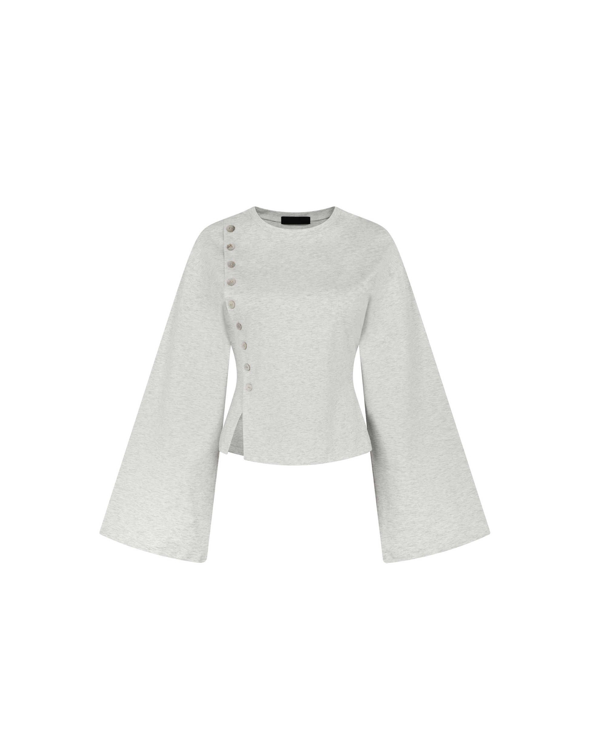 Flared Sleeve Top [Grey]