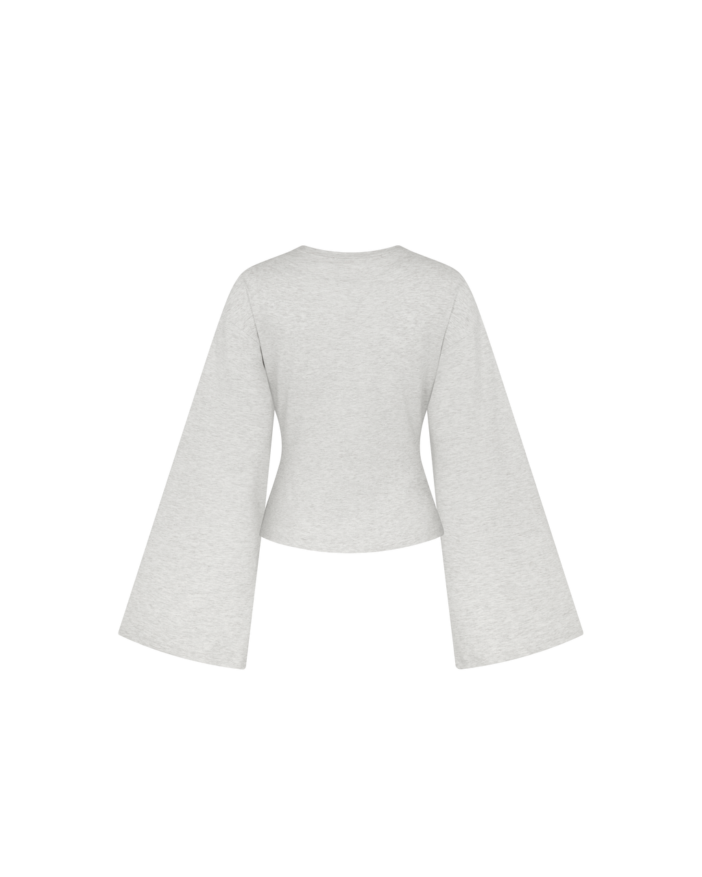 Flared Sleeve Top [Grey]