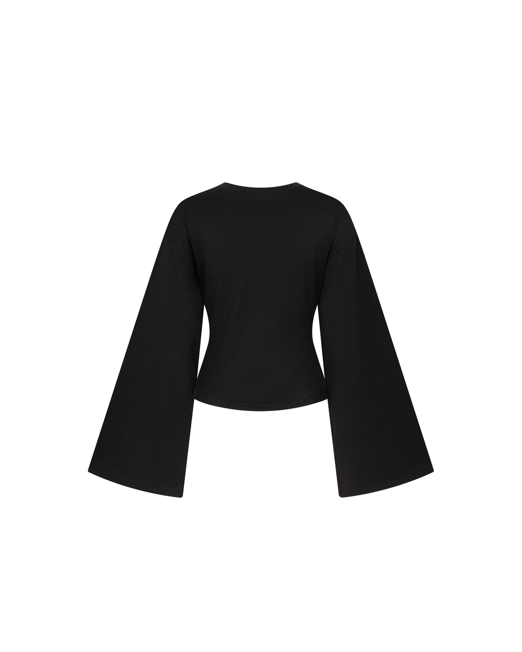 Flared Sleeve Top [Black]