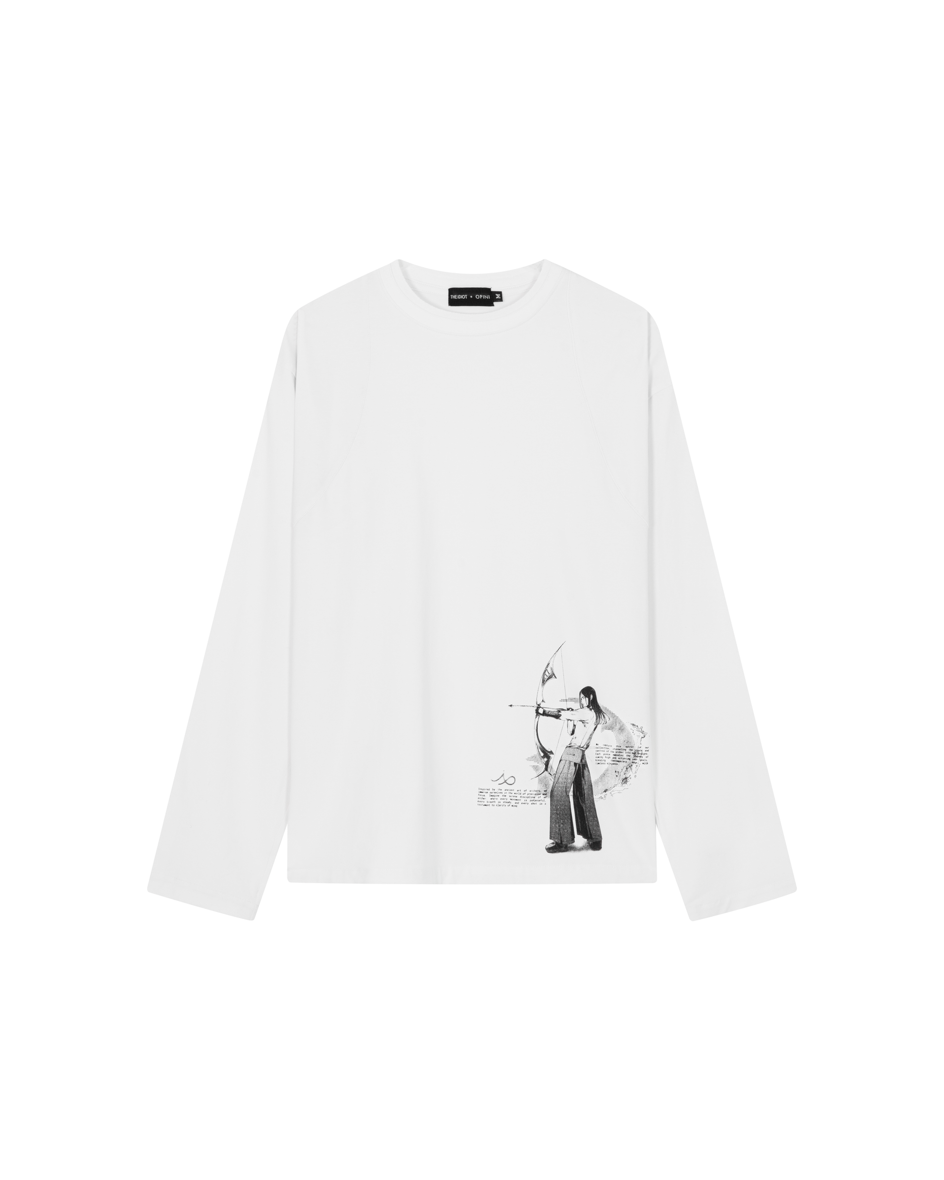 THE IDIOT X OPINI: Arc Long Sleeve [White]