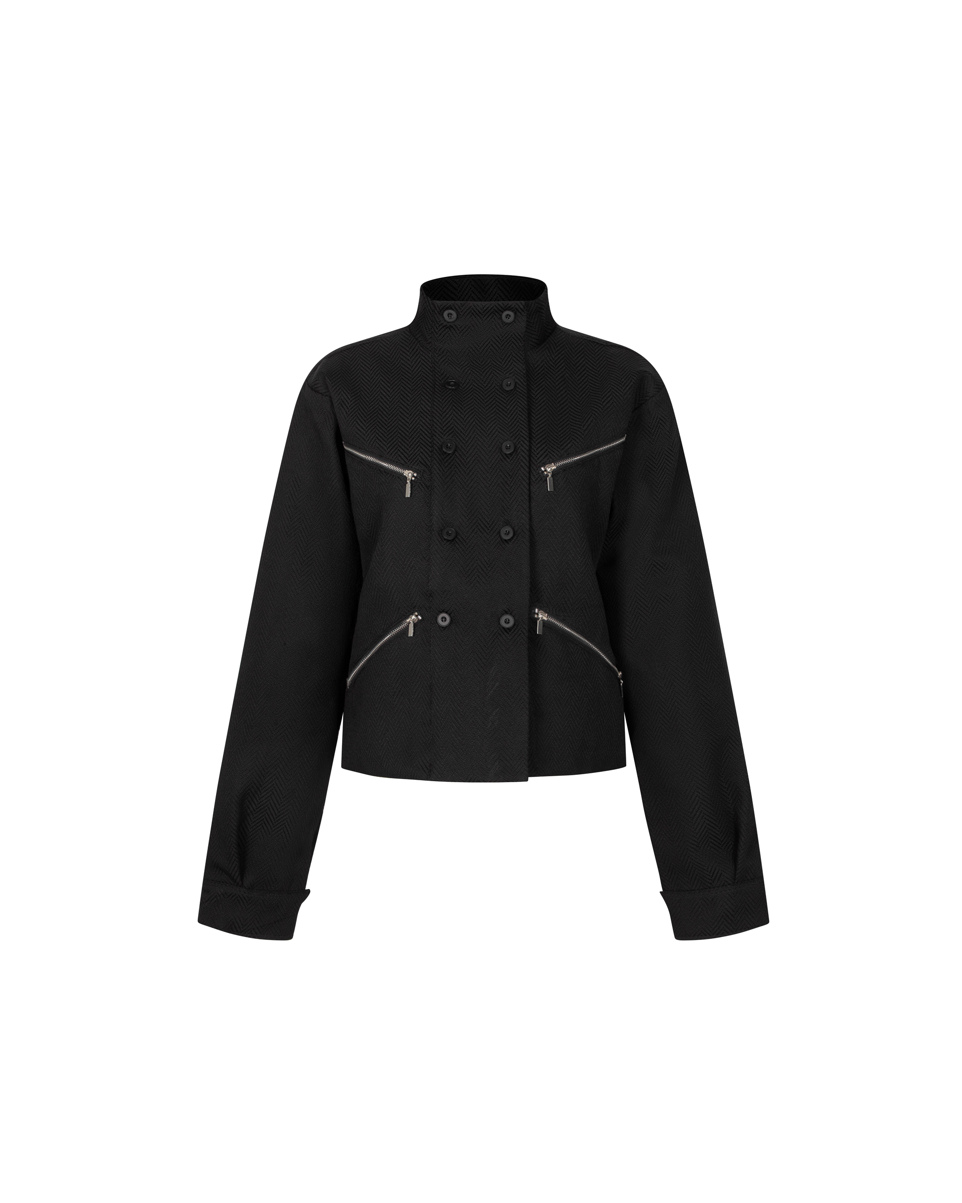 High Collar Jacket [Black]