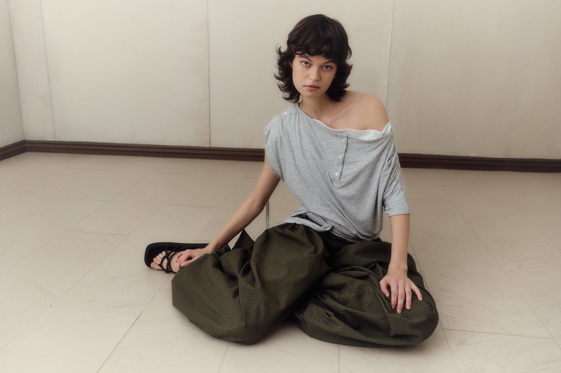 Batwing Top [Grey]