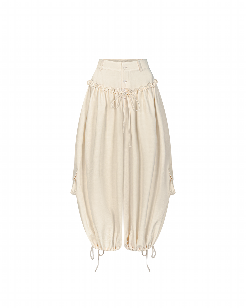 Balloon Pocket Pants [Beige]