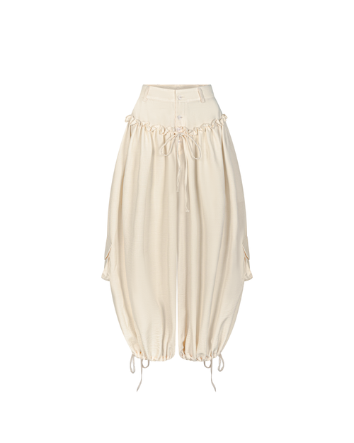 Balloon Pocket Pants [Beige]