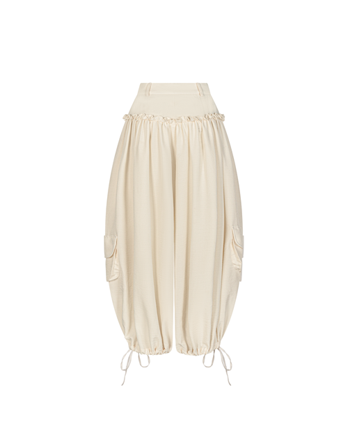 Balloon Pocket Pants [Beige]