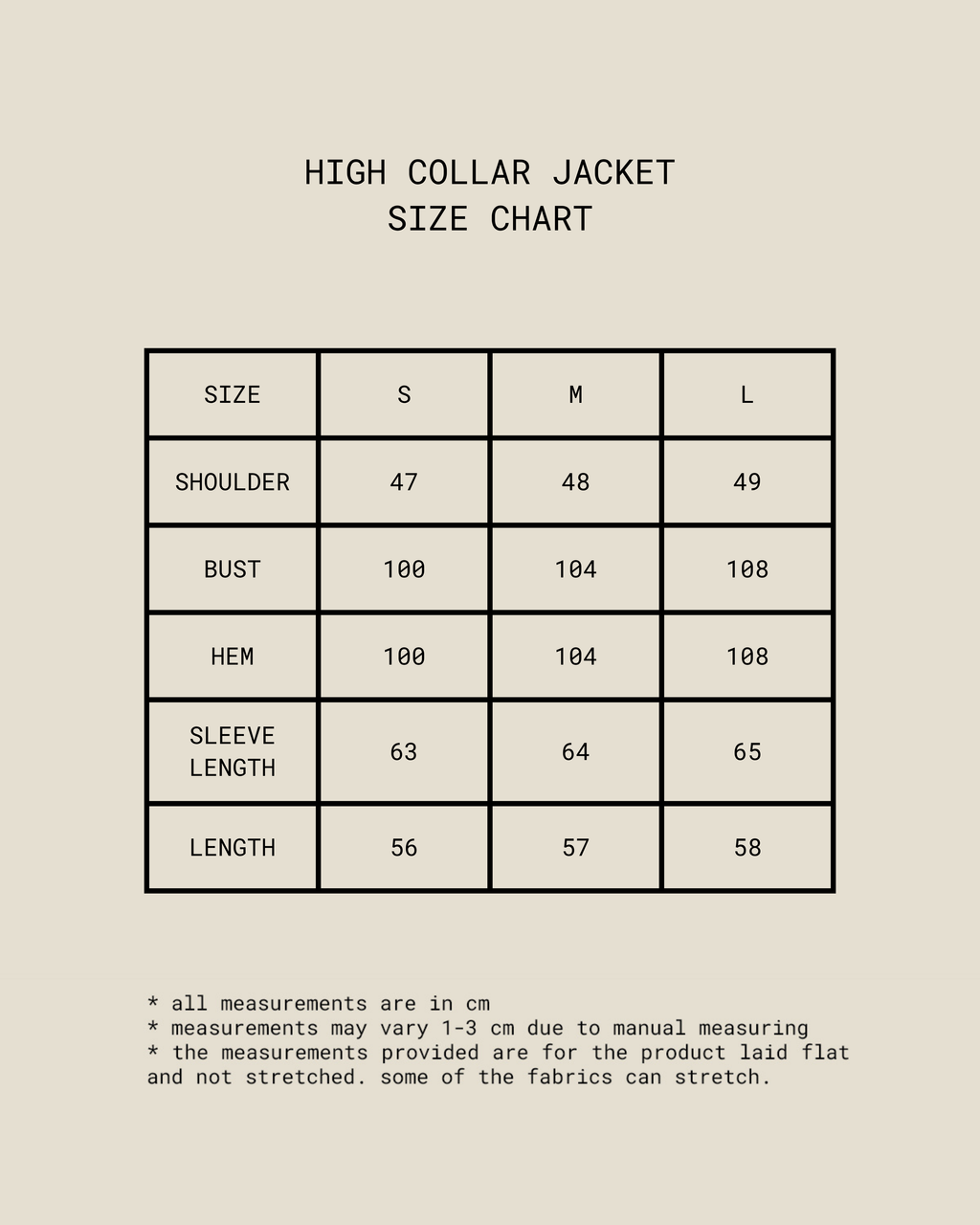 High Collar Jacket [Black]