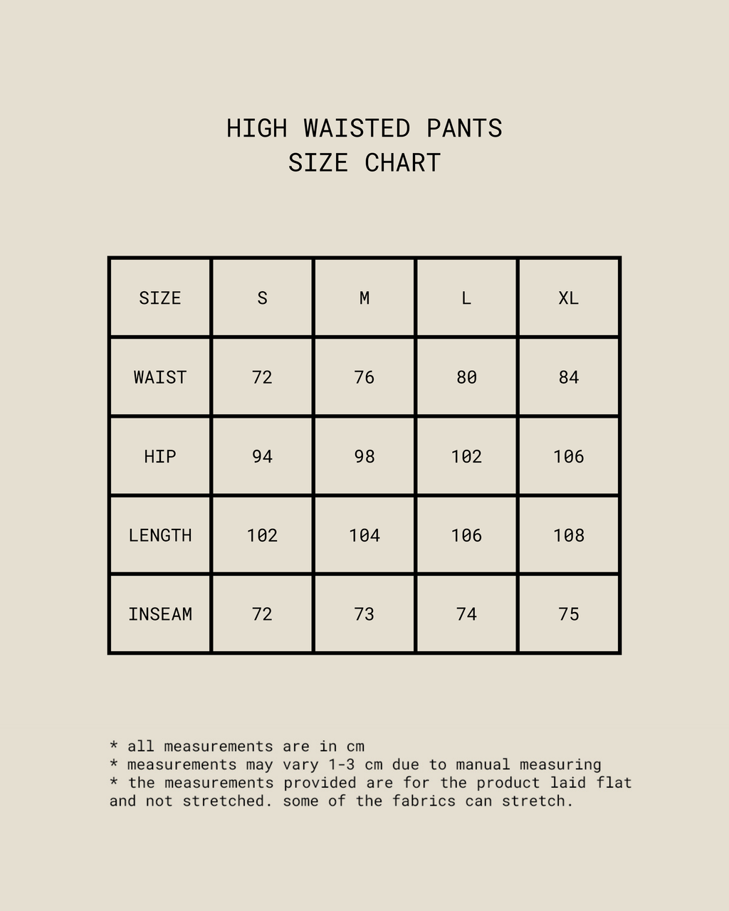 High Waisted Pants [Black]