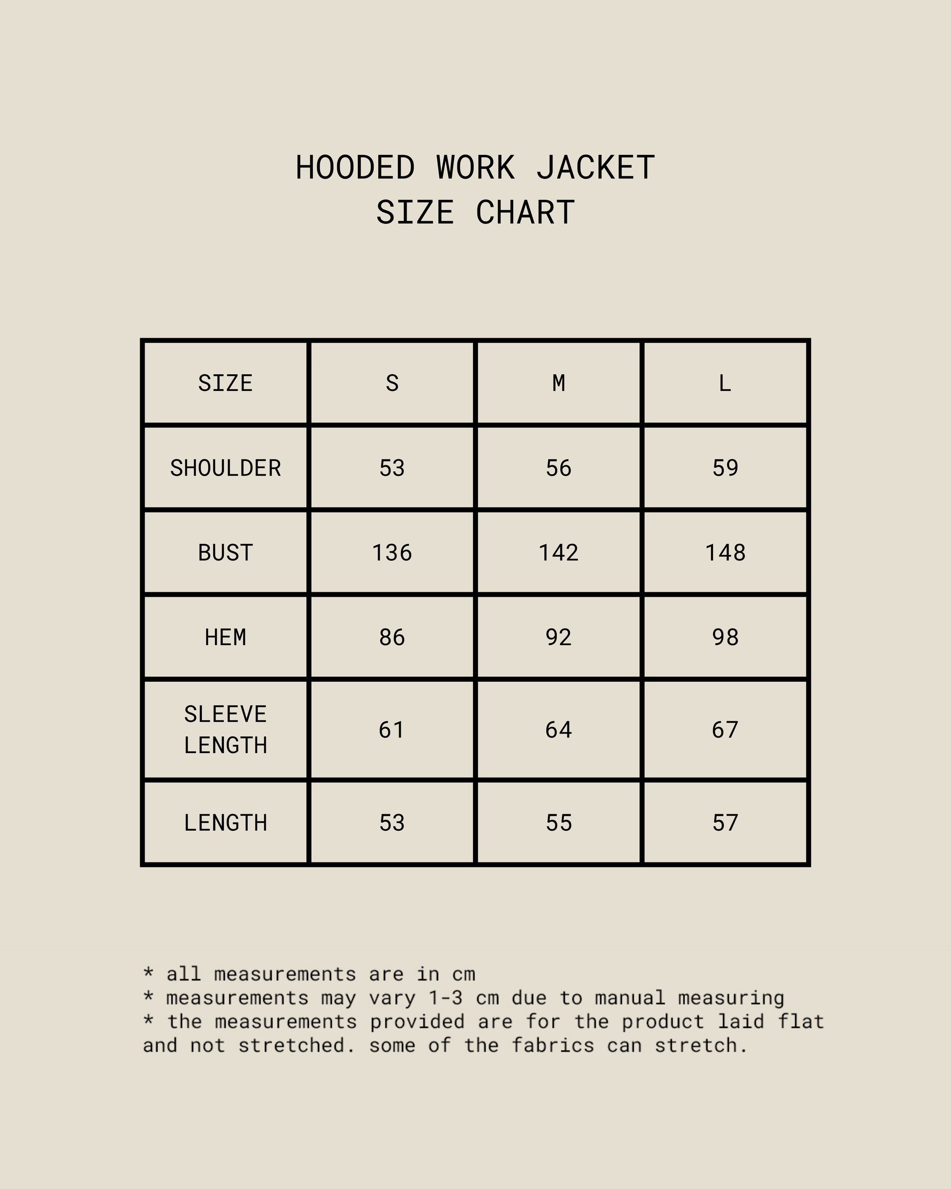 Hooded Work Jacket [Stone Brown]