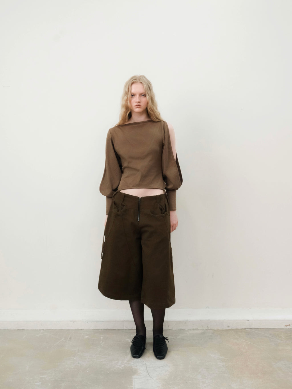 Garter Long Sleeve [Olive Brown]