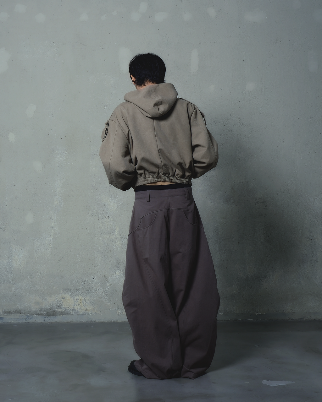 Hooded Work Jacket [Light Brown]