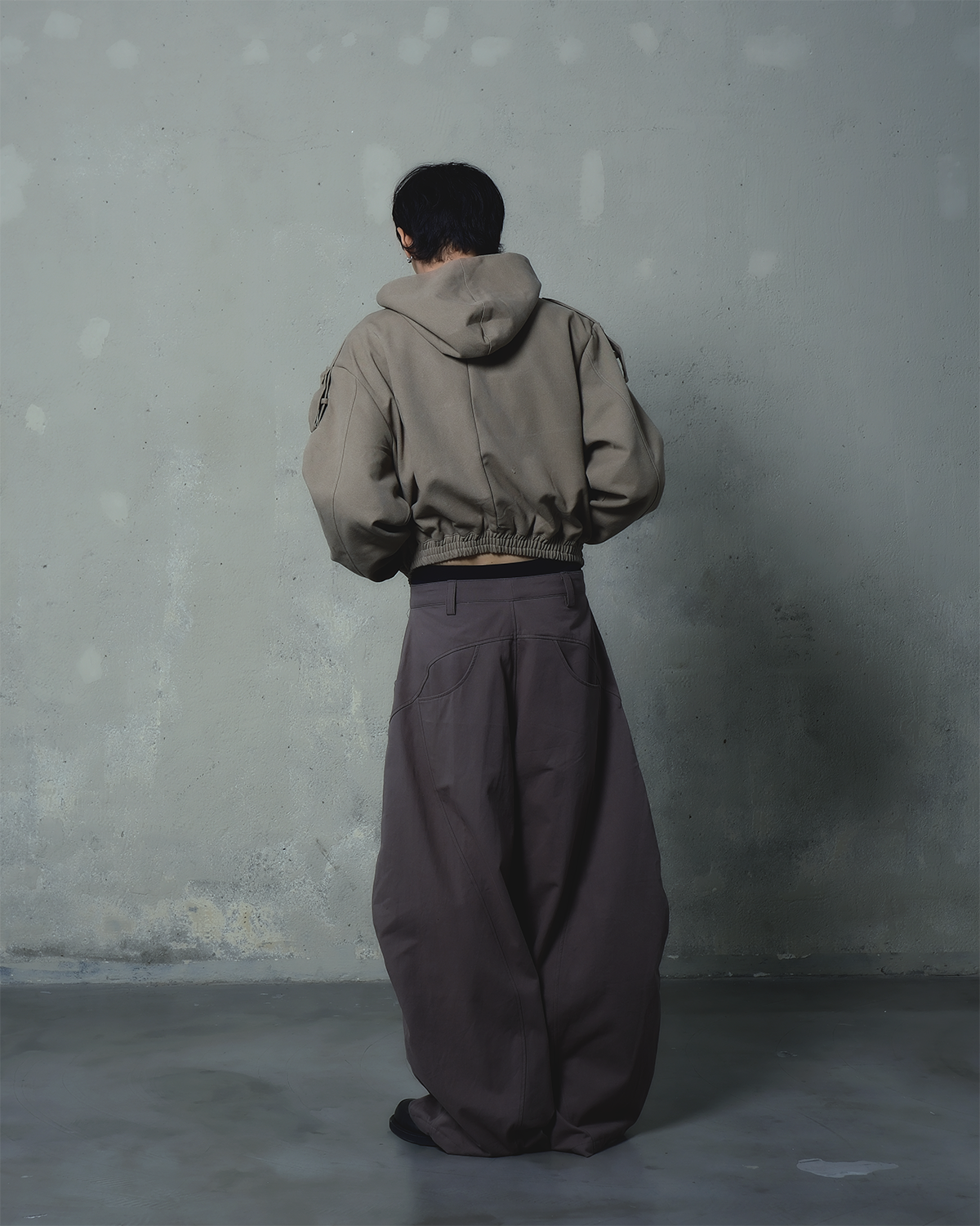 Hooded Work Jacket [Light Brown]
