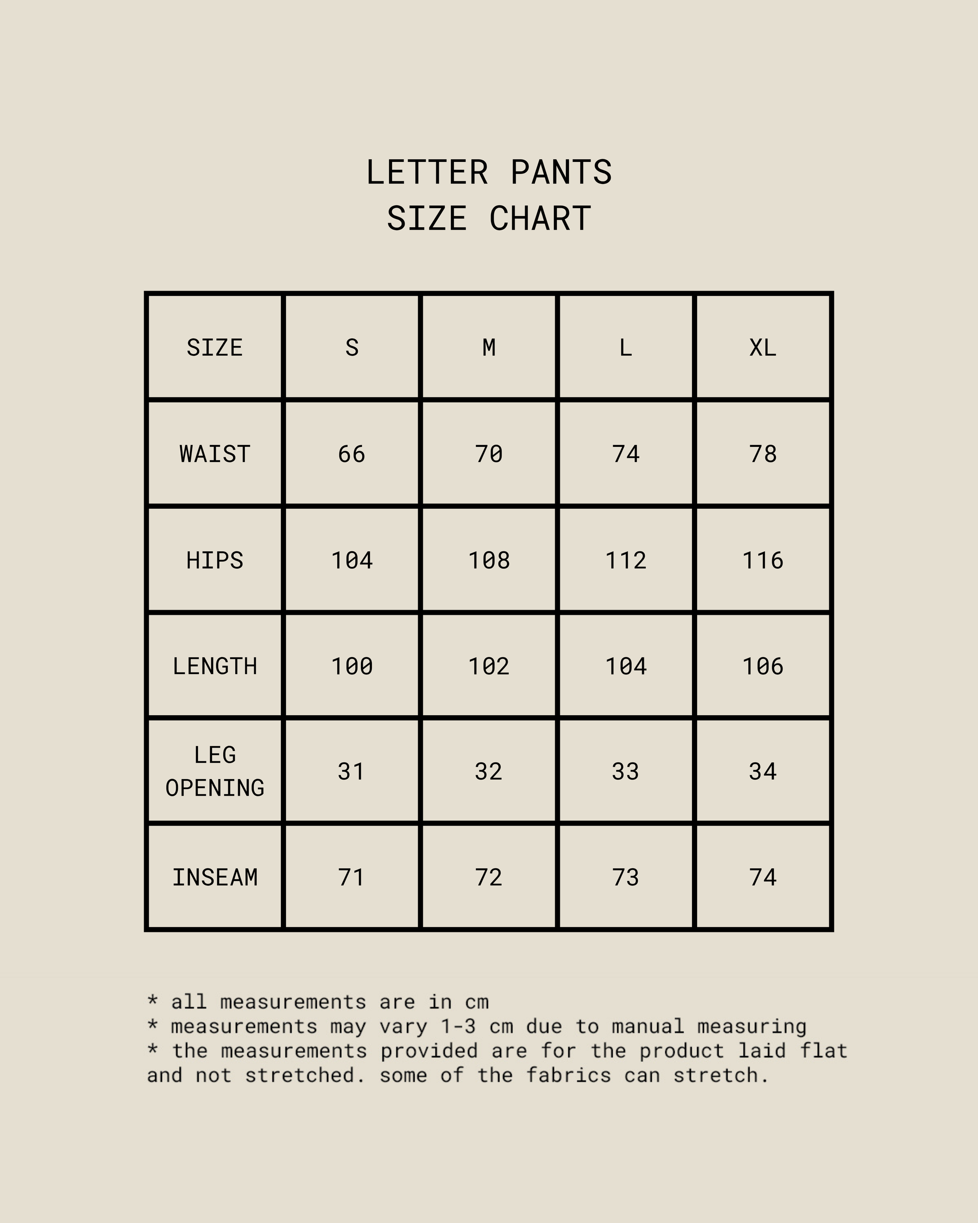 Letter Pants [Black]