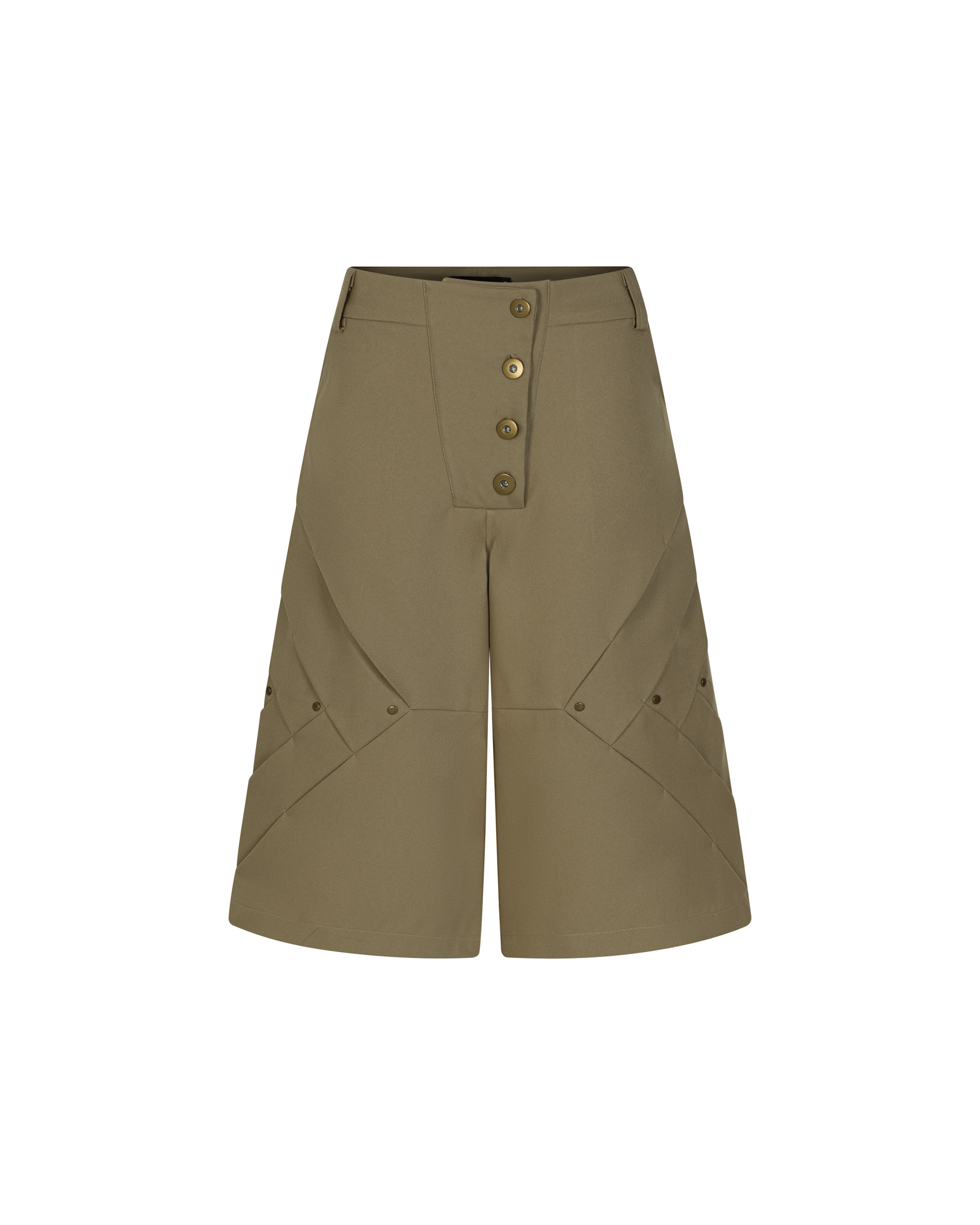 Bamboo Rivet Shorts [Beige]