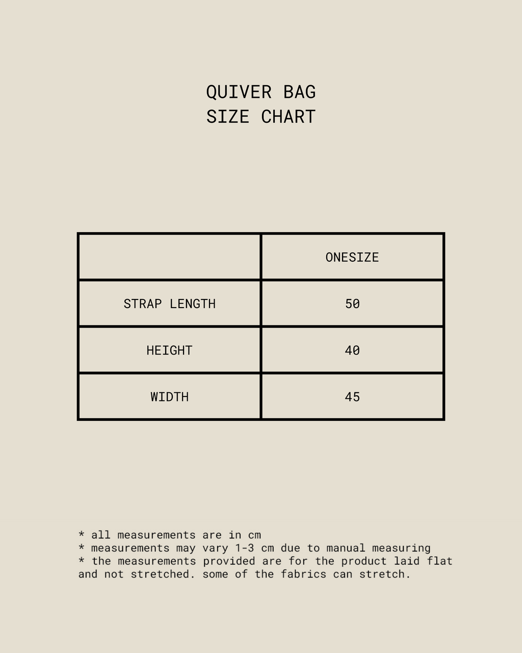 THE IDIOT X OPINI - Quiver Bag