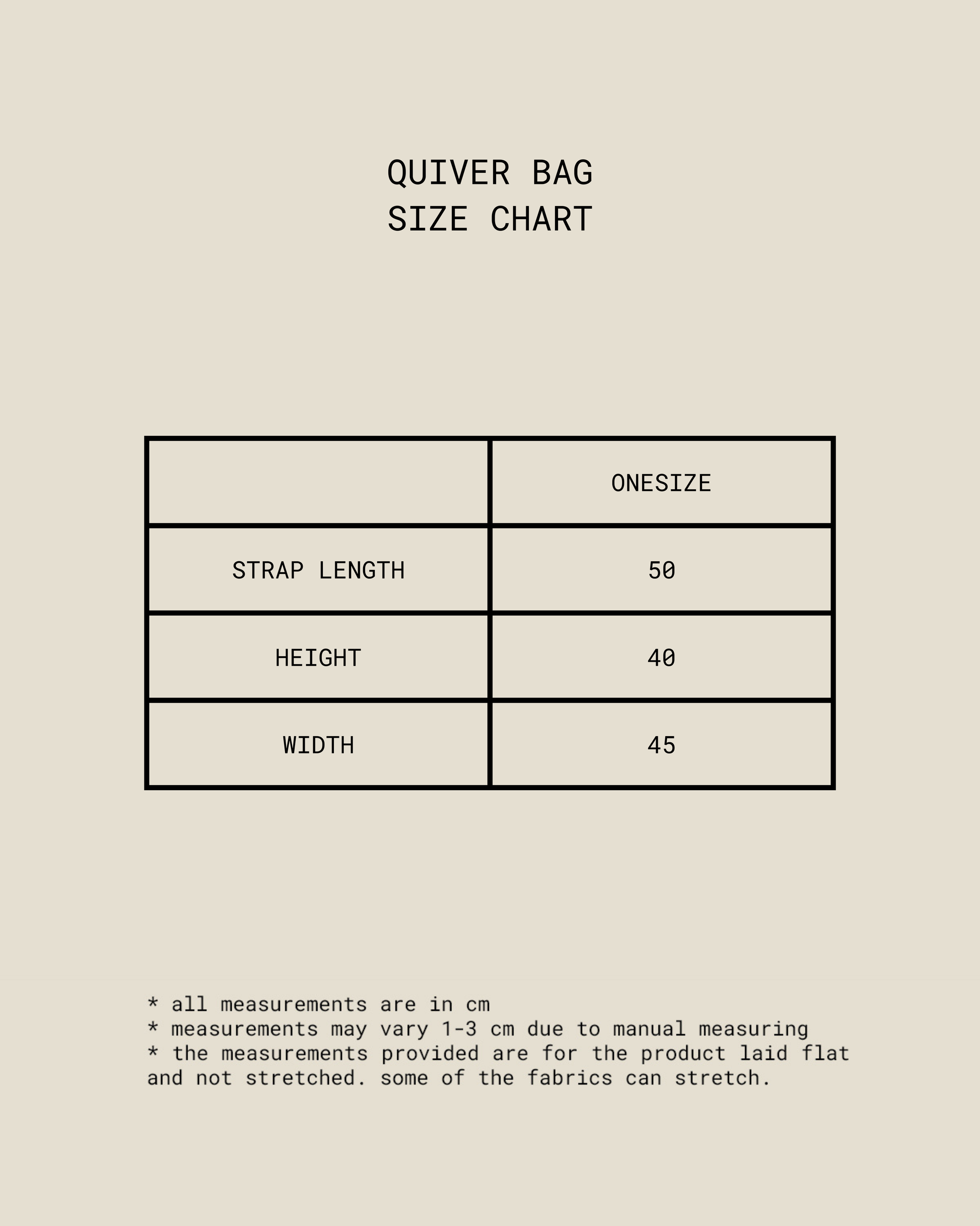 THE IDIOT X OPINI - Quiver Bag