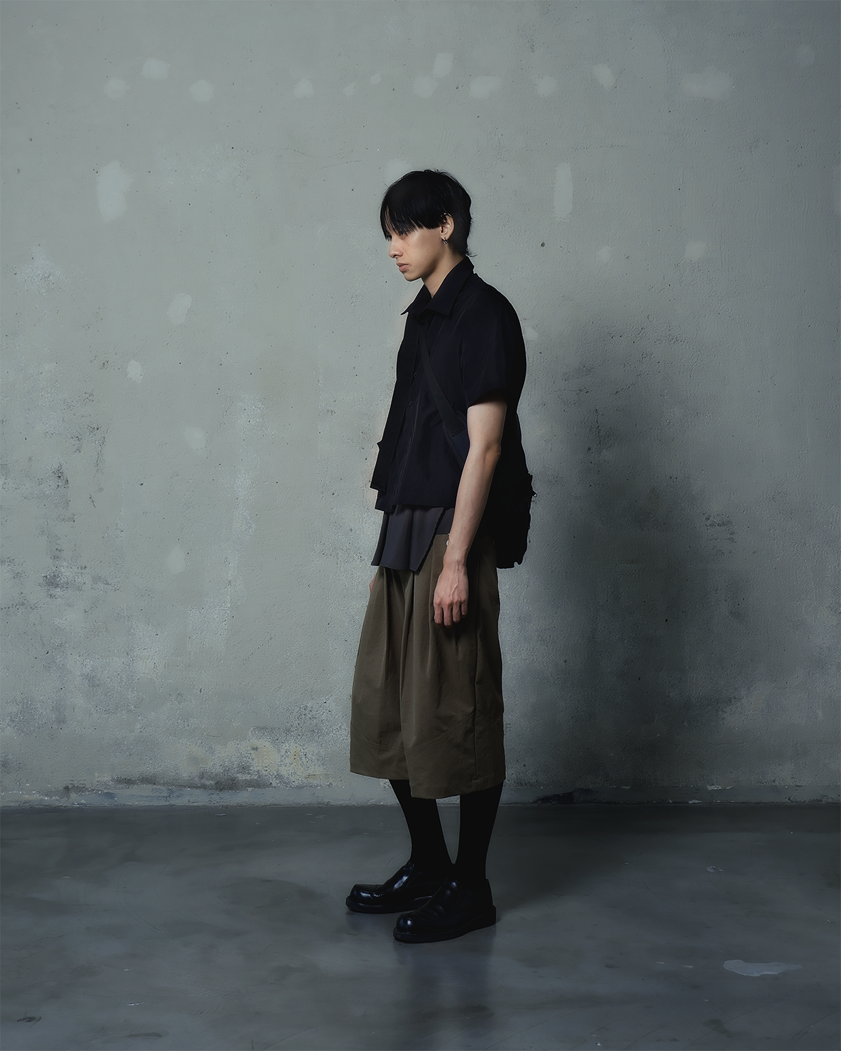 Button Shorts [Brown]