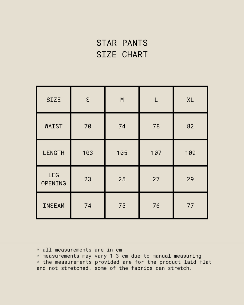 Star Pants [Charcoal]
