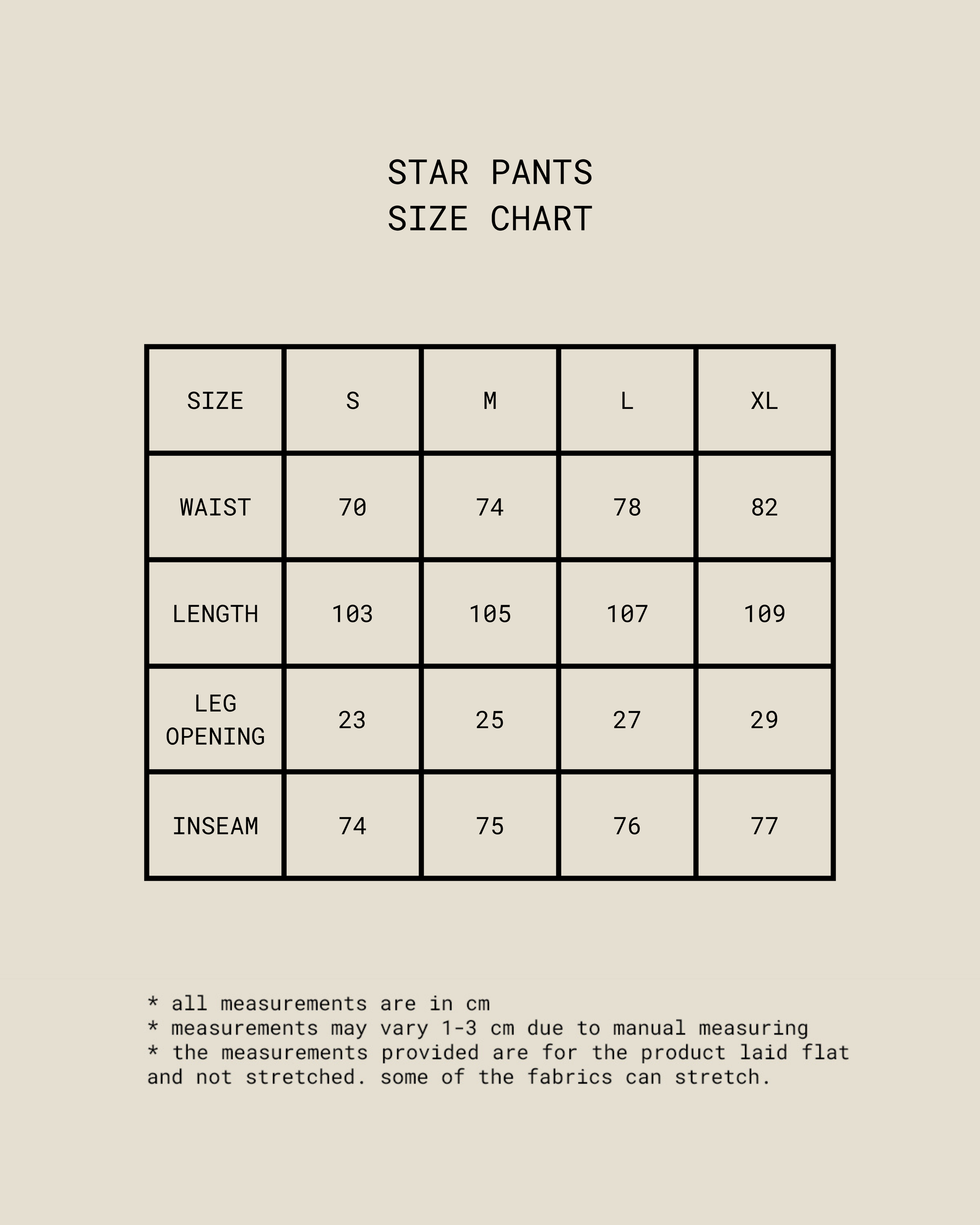 Star Pants [Charcoal]