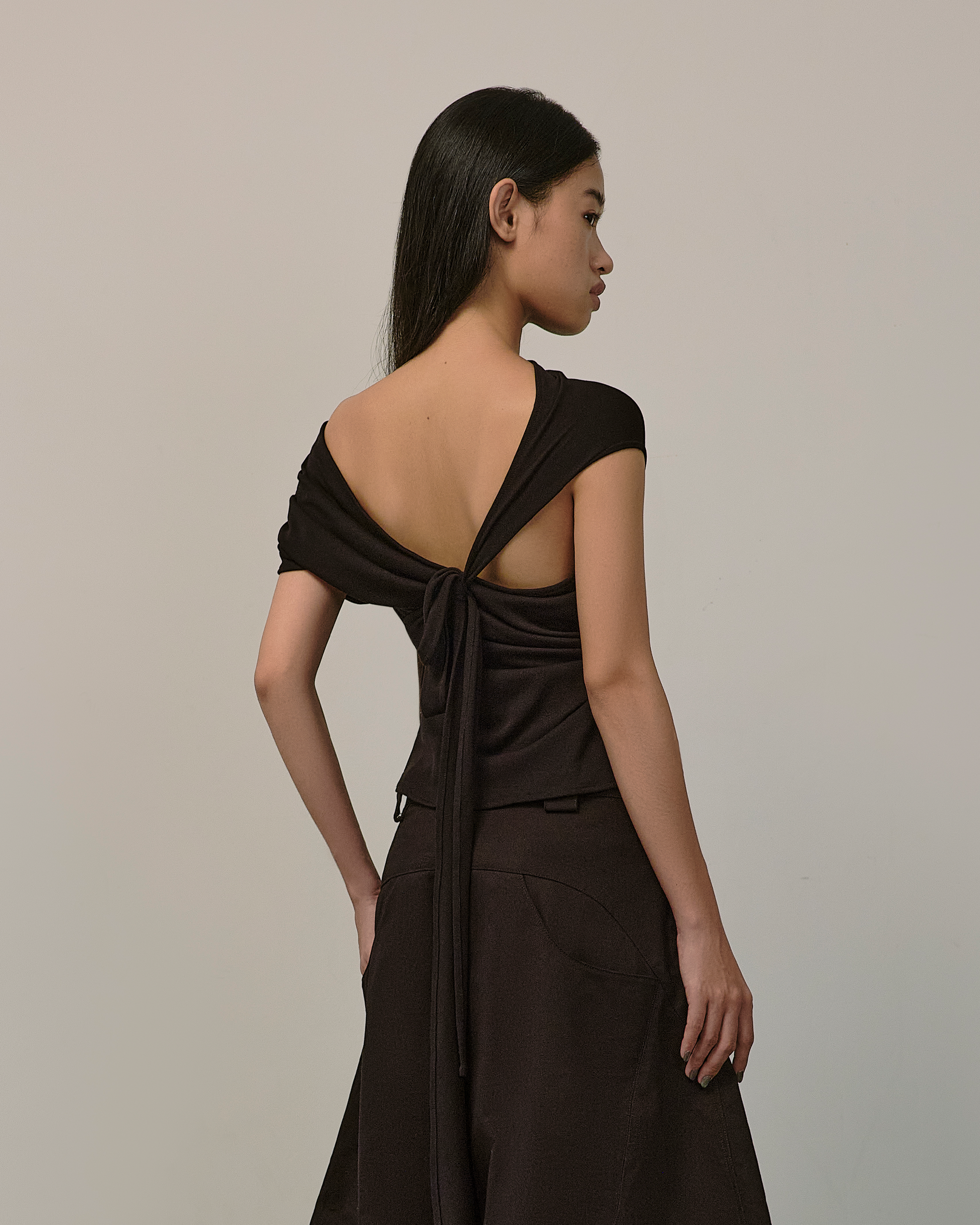 Gathered Top [Black]