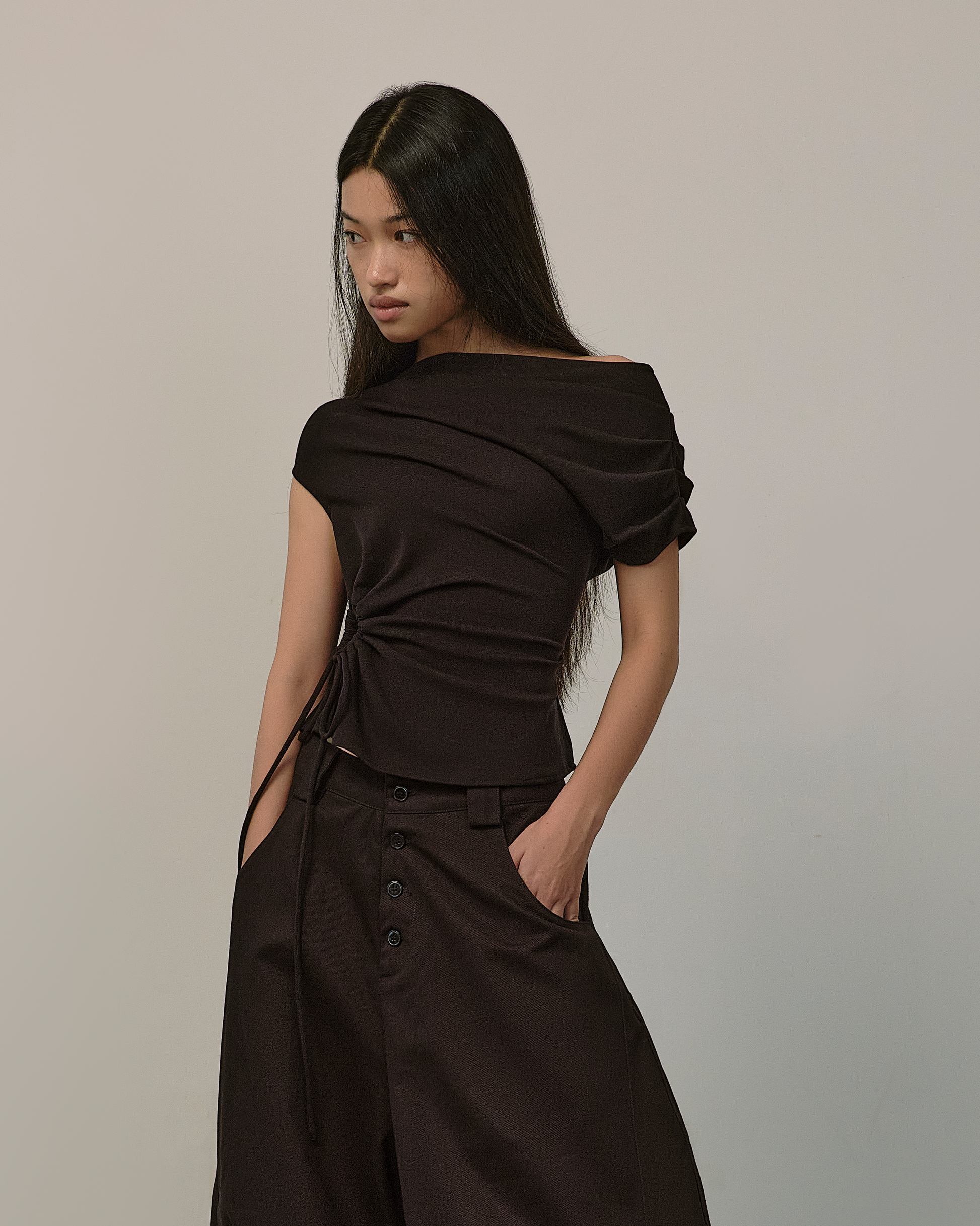 Gathered Top [Black]