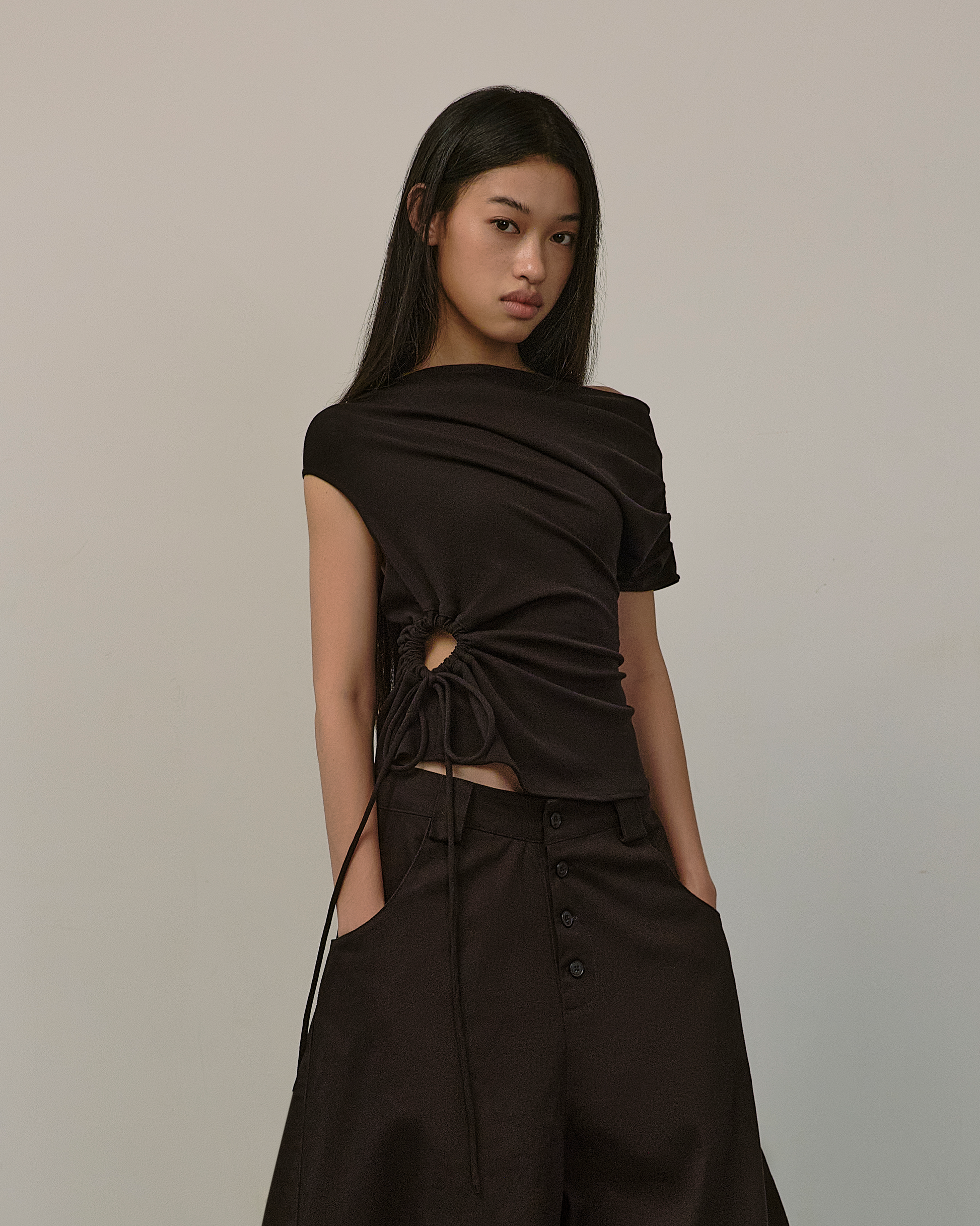 Gathered Top [Black]