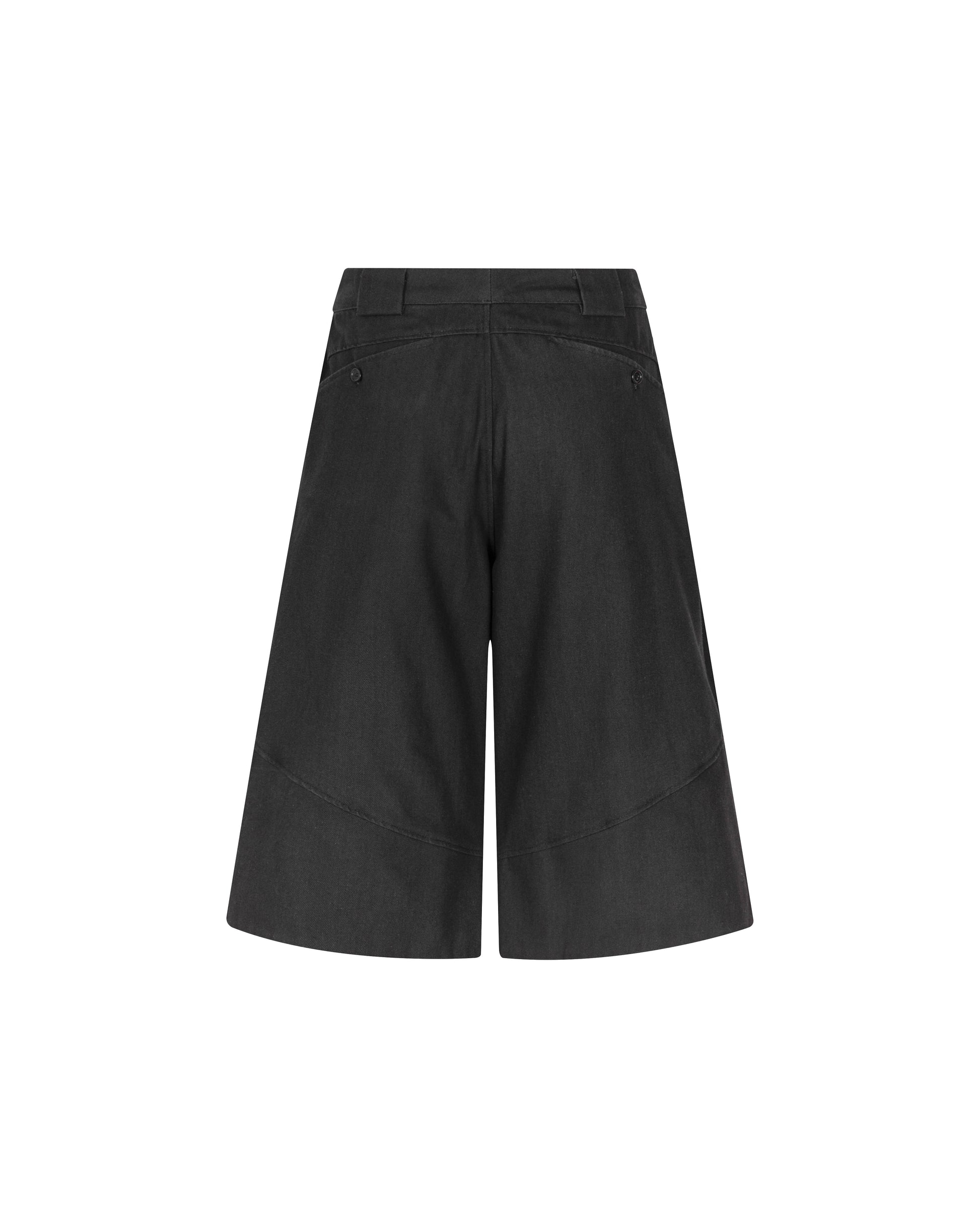Button Shorts Denim [Dark Grey]