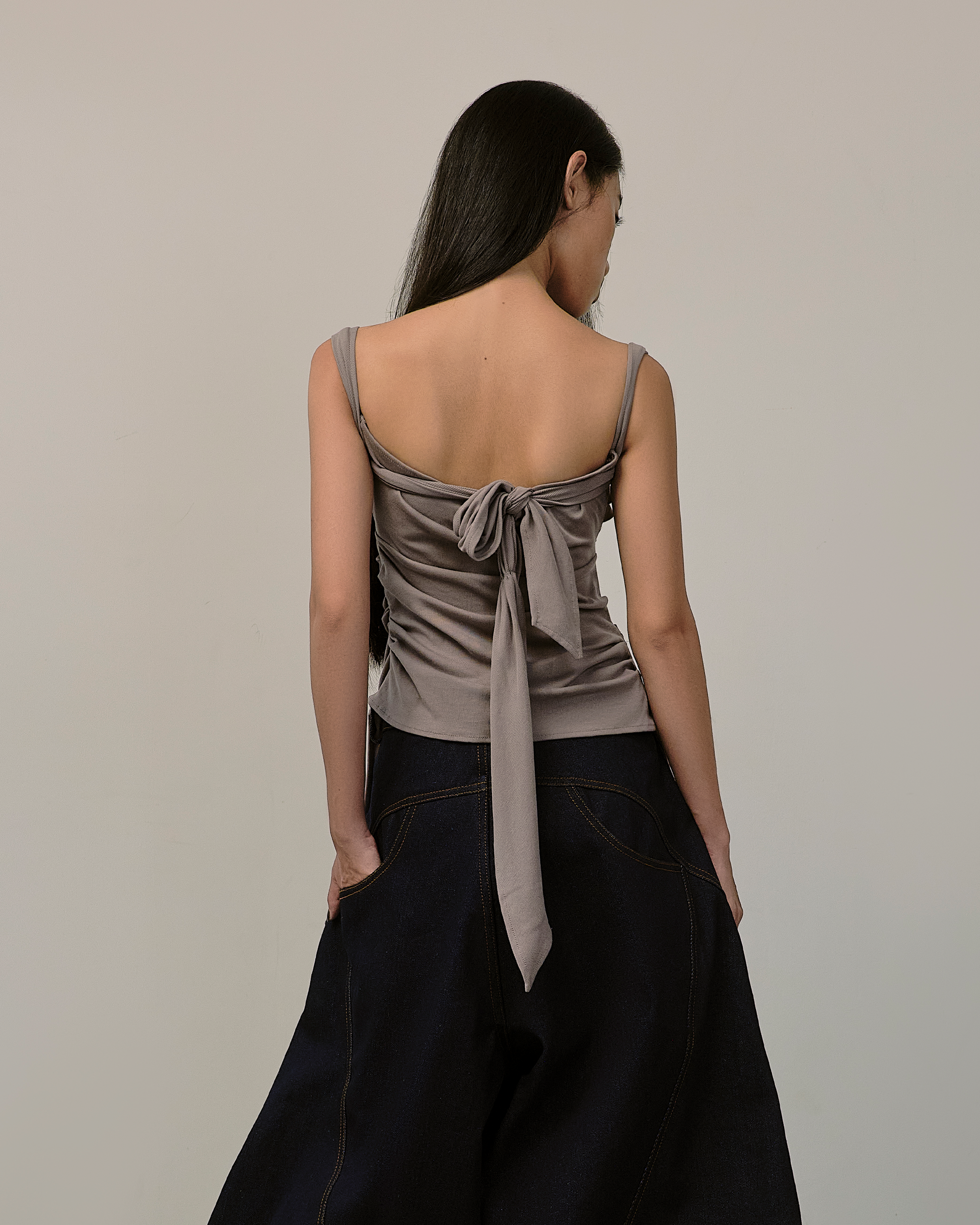 Twisted Top [Lilac Grey]